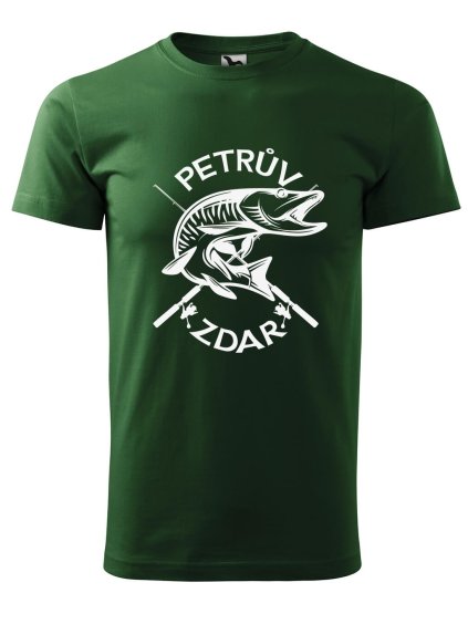 Pánské tričko s potiskem Petrův zdar (Barva trička (muži) NOVÉ Apple green, Velikost - všechny NOVÉ 2XL)