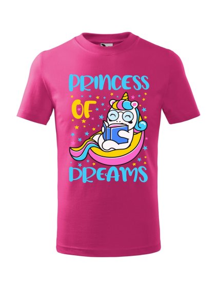Dětské tričko Princess of dreams (Barva trička (děti) NOVÉ Apple green, Velikost - všechny NOVÉ 110 /4 roky)