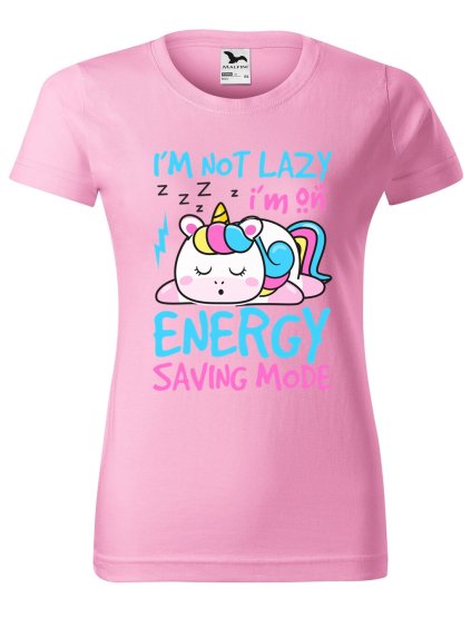 Dámské tričko s potiskem Not lazy (Barva trička - ženy (NOVÉ) Apple green, Velikost - všechny NOVÉ 2XL)