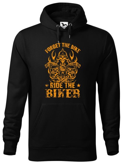 Pánská mikina s potiskem Biker (Barva mikiny malfini pánské Bílá, Velikost - muž NOVÉ 2XL)
