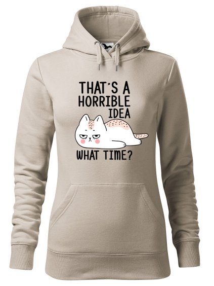 Dámská mikina What time (Barva dámské mikiny Malfini Cape Bílá, Velikost - žena NOVÉ 2XL)