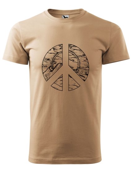 Pánské tričko Hippies příroda (Barva trička (muži) NOVÉ Apple green, Velikost - všechny NOVÉ 2XL)