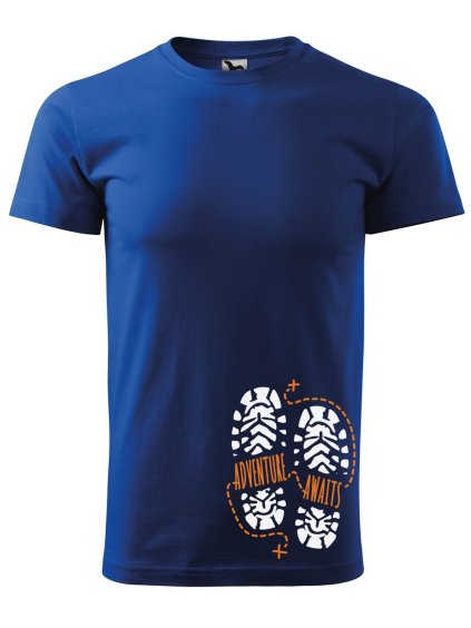Pánské tričko s potiskem Adventure awaits (Barva trička (muži) NOVÉ Apple green, Velikost - všechny NOVÉ 2XL)