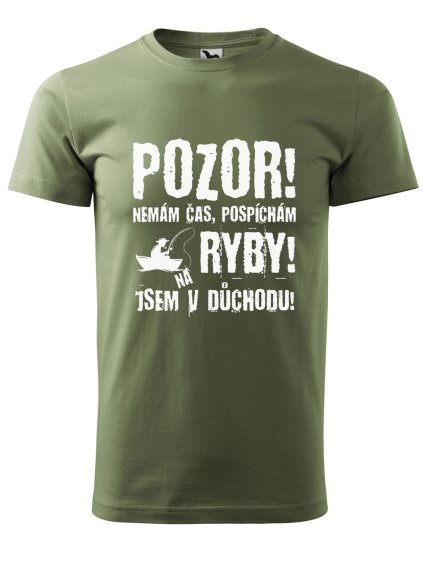 Pánské tričko s potiskem Důchodce ryby (Barva trička (muži) NOVÉ Apple green, Velikost - všechny NOVÉ 2XL)