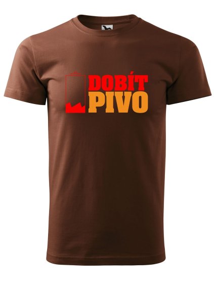 Pánské tričko s potiskem Dobít pivo (Barva trička (muži) NOVÉ Apple green, Velikost - všechny NOVÉ 2XL)