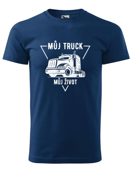 Pánské tričko s potiskem Můj truck můj život (Barva trička (muži) NOVÉ Apple green, Velikost - všechny NOVÉ 2XL)