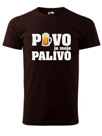 Pánské tričko Pivo je moje palivo (Barva trička (muži) NOVÉ Apple green, Velikost - všechny NOVÉ 2XL)