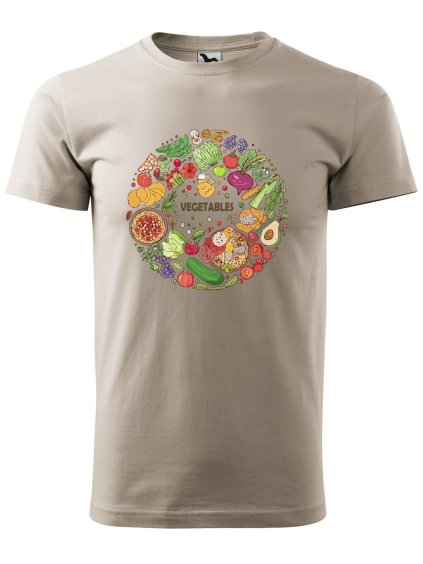Pánské tričko s potiskem Vegetables (Barva trička (muži) NOVÉ Apple green, Velikost - všechny NOVÉ 2XL)