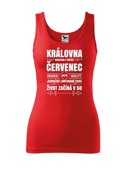 Dámské tílko s potiskem Narození královny (Velikost 2XL, Ženy vodácká tílka Apple green)