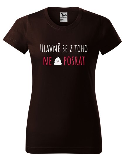 Dámské tričko s potiskem Hlavně se z toho369 (Barva trička - ženy (NOVÉ) Apple green, Velikost - všechny NOVÉ 2XL)