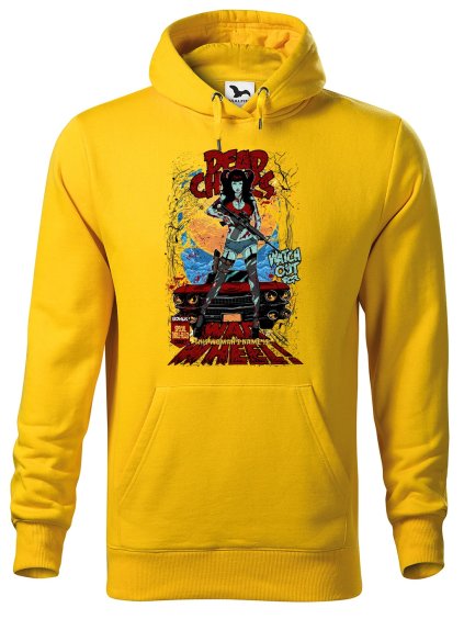 Pánská mikina s potiskem War wheel (Barva mikiny malfini pánské Bílá, Velikost - muž NOVÉ 2XL)