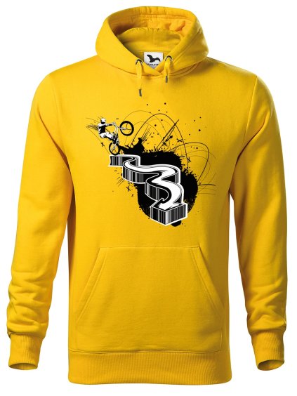 Pánská mikina s potiskem Trial (Barva mikiny malfini pánské Ocelově šedá, Velikost - muž NOVÉ XL)