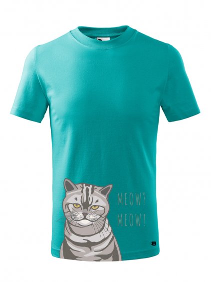 Dětské tričko s potiskem Zpruzená kočka