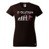 Dámské tričko s potiskem Evolution hrdinka
