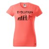 Dámské tričko s potiskem Evolution hrdinka