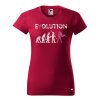 Dámské tričko s potiskem Evolution hrdinka