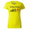 Dámské tričko s potiskem Evolution hrdinka
