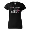 Dámské tričko s potiskem Evolution hrdinka