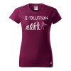 Dámské tričko s potiskem Evolution hrdinka