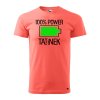 Pánské tričko s potiskem - 100% power tatínek