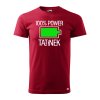 Pánské tričko s potiskem - 100% power tatínek