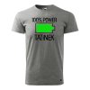 Pánské tričko s potiskem - 100% power tatínek