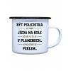 plecháček bílý policistka