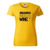 Dámské tričko s potiskem Mama wine