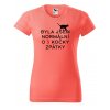 Dámské tričko s potiskem Byla jsem normální