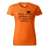 Dámské tričko s potiskem Byla jsem normální