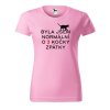 Dámské tričko s potiskem Byla jsem normální