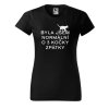 Dámské tričko s potiskem Byla jsem normální