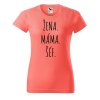 Dámské tričko s potiskem Žena máma šéf