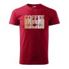 Pánské tričko s potiskem EKG coffee