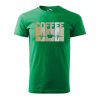 Pánské tričko s potiskem EKG coffee