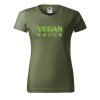 Dámské tričko s potiskem Vegan symboly