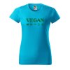 Dámské tričko s potiskem Vegan symboly