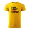Pánské tričko s potiskem Eat sleep lift