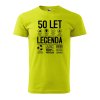 Pánské tričko s potiskem 50 let legenda se symboly