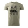 Pánské tričko s potiskem 50 let legenda se symboly
