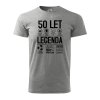Pánské tričko s potiskem 50 let legenda se symboly