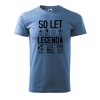 Pánské tričko s potiskem 50 let legenda se symboly
