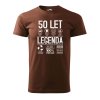 Pánské tričko s potiskem 50 let legenda se symboly