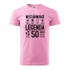 Pánské tričko s potiskem Nestárnoucí legenda 50 let