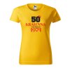 Dámské tričko s potiskem 50 let královna