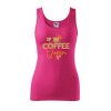 Dámské tílko s potiskem Coffee queen