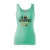 Dámské tílko s potiskem Coffee queen