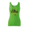 Dámské tílko s potiskem Coffee queen