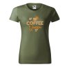 Dámské tričko s potiskem Coffee queen