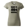 Dámské tričko s potiskem Made in